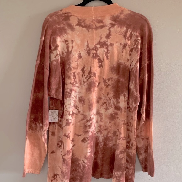 NWT-Free People Tie-Dyed Tee - Picture 13 of 13